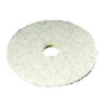 3M Natural Blend 20 in. D Non-Woven Natural/Polyester Fiber Floor Polishing Pad White 3300-20